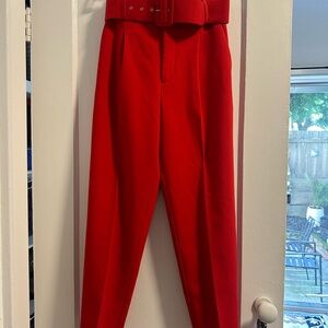 Zara Red work Pants